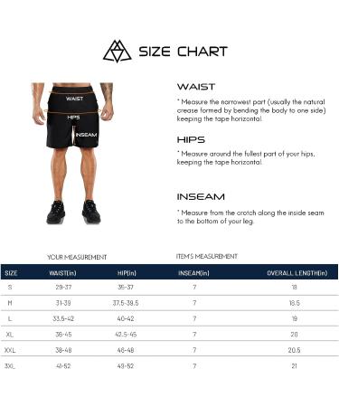 Haimont Men's Running Shorts 7 - Quick Dry Lightweight Athletic Shorts with Zipper Pockets - Black - Size Medium - Buy Online on GoSupps.com