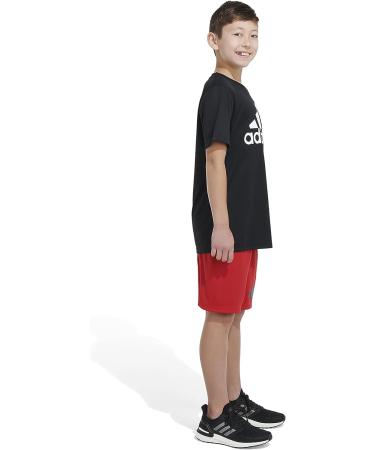 adidas Boys' Big Aeroready Performance Shorts 14-16 - Scarlet - Buy Online on GoSupps.com