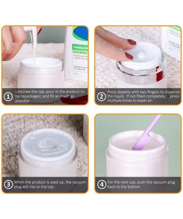 Xptieeck 1.7 Oz Airless Moisturizer Cosmetic Container with Pump New Empty Airless Travel Lotion Container - Buy Online on GoSupps.com