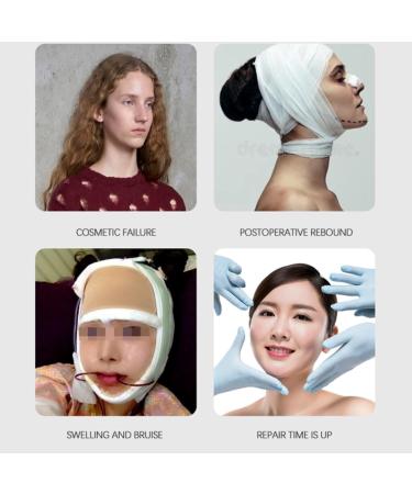 Liposuction - Chin Compression Strap - Super Elastic V-Shaped Double Chin Reducer - Facial Contouring Carving Liposuction - For Adult Women - Buy Online on GoSupps.com