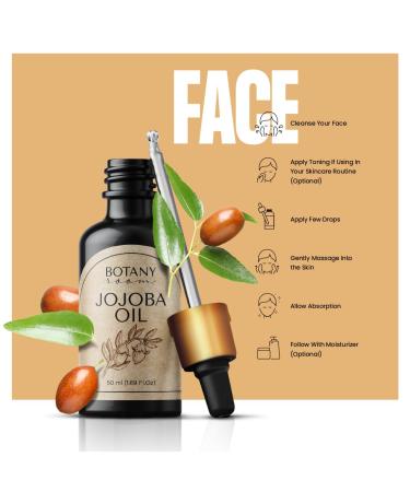 100% Pure Organic Jojoba Oil - All-Natural Moisturizer for Hair Skin & Nails | Cold-Pressed Premium Quality Hydration & Softness - Buy Online on GoSupps.com