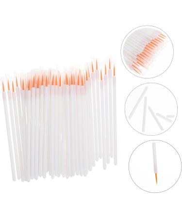 LALADEFIEE 100pcs Disposable Eyeliner Brush Powder Makeup Brush Fine Liner Brush Detail Liner Nylon White - Buy Online on GoSupps.com