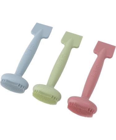 SILICONE FACIAL MUD APPLICATOR BRUSH DUAL HEAD LOTION SPATULA SCOOP FOR FACE CLEANING SKINCARE TOOL - Buy Online on GoSupps.com