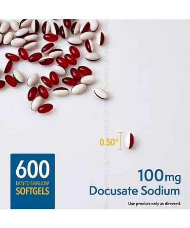 Members Mark Stool Softener Softgels 100 mg (600 Count.) Gentle Stimulant-Free Digestive Comfort Support Easy-to-Swallow - Buy Online on GoSupps.com