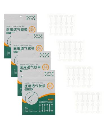 Bandes Nasales Transparentes pour Remodelage du Nez Patchs Correcteurs lastiques en Silicone Respirants Pince-nez D halt re pour Nez Large 4 Packs Confort Solide et Adapt