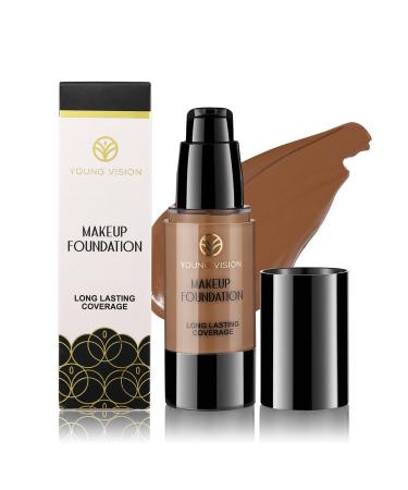 LXZJJM Professional Makeup Foundation with Long-Lasting Coverage Matte Finish Waterproof Formula and High Concealing Power - Ideal for Natural Flawless Makeup Look (05# 30ml/1.02Fl Oz) 30 ml (Pack of 1) 05#