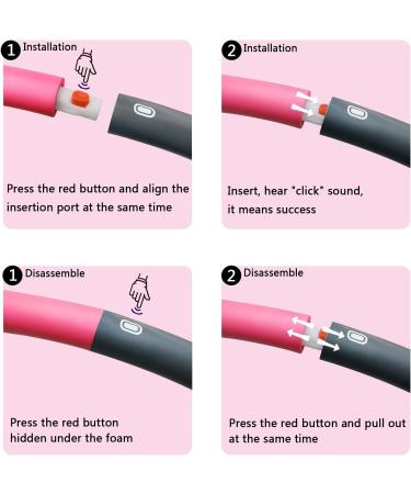 Beakabao Adjustable 2LB Weighted Exercise Hoops for Adults & Kids | Enhance Core Strength & Weight Loss | Detachable 8 Sections Fitness Hoop - Buy Online on GoSupps.com