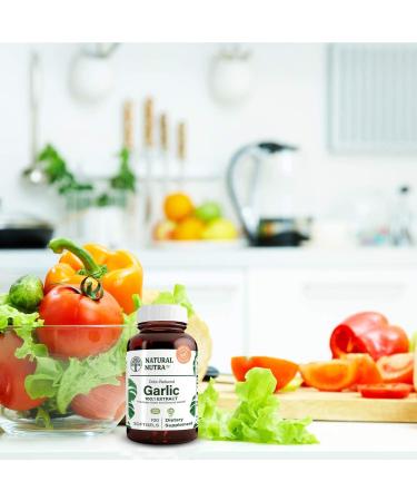 Natural Nutra Odorless Garlic Oil Supplement Organic Pills for Boost Heart Health & Skin Health Enhance Immune System Reduce Cyclical Issue Maintain Body Fat Oil Allium Sativum 500mg 100 Softgels - Buy Online on GoSupps.com