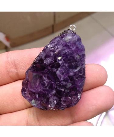Amethyst Rough Stone Natural Amethyst Pendant Cluster Crystal Specimen 1pc - Buy Online on GoSupps.com