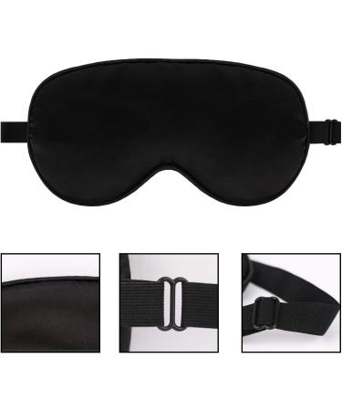 Sdoot Silk Eye Mask 2 Pack for Men and Women - Super Soft Sleep Mask for Sleeping - Black - Buy Online on GoSupps.com