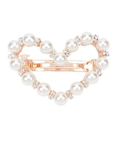 Heart -shaped ladies hair clip fashion wild pearl cute girl hair accessories hair clip fit clip headgear women hair clips female elegant hair grip fashion hair clips lady