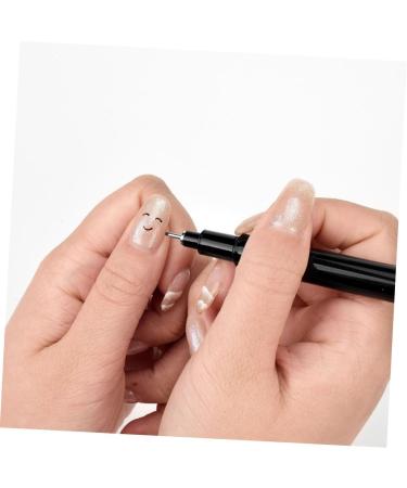 Beatifufu 1pc Nail Art Pen Waterproof Nail Pen Good Pens for Line Art Nail Art Tool Pen Nail Painting Black Pen Painting Liner Brush Nail Design Drawing Pens Accessories Draw a Line Plastic - Buy Online on GoSupps.com