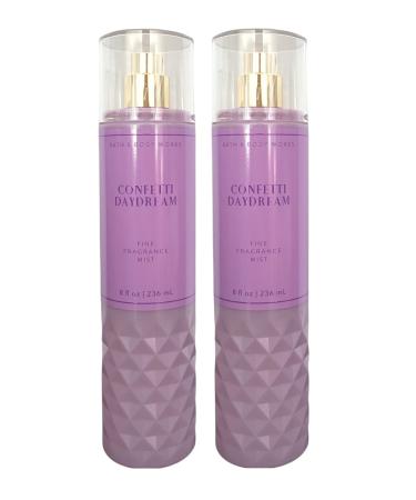 Bath and Body Works Confetti Daydream Fine Fragrance Body Mist Gift Set - Value Pack Lot of 2 (Confetti Daydream)