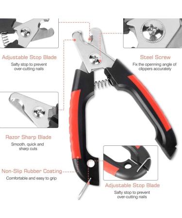 ZLXFT Nail Scissors for Dogs and Cats Rabbit Nail Scissors Stainless Steel Claw Clippers Claw Care Cutter for Pets Claw Care for Small Animals - Buy Online on GoSupps.com