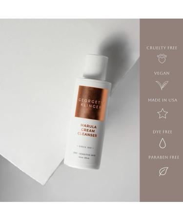 Georgette Klinger Marula Cream Cleanser - Moisturizing Hydrating Nourishes Dryness Gentle Daily Face Wash Removes Makeup Dirt Free Radicals for Normal Dry Sensitive Skin - 4.2 oz 4.2 Ounce (Pack of 1) - Buy Online on GoSupps.com
