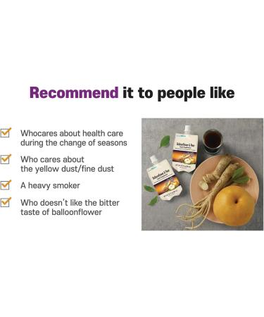 Chunho Food Balloonflower & Pear Juice Liquid Supplement. Protects Helps Against Dry Throat. No Preservatives and Artificial Additives. 60 Pack  - Buy Online on GoSupps.com