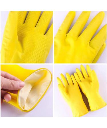 BUSOTH Dish Washing Gloves Waterproof Dish Washing Rubber Gloves Kitchen Gloves Long Sleeve Cleaning Tools Dishwashing Gloves Yellow L - Buy Online on GoSupps.com