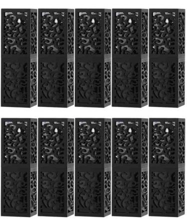 Dekaim Empty Lipstick Tubes - 10 Pack 12.1mm DIY Lip Balm Containers - Black - Perfect for Cosmetics & Travel - Buy Online on GoSupps.com