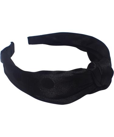 Topkids Accessories Satin Knot Alice Bands Adult Women Hair Accessories for Women Hair Bands for Women Thick Headband Womens Headbands Head Bands Adult Women Wide Headbands (Black) - Buy Online on GoSupps.com