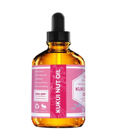 Leven Rose Kukui Nut Oil 4 oz - 100% Natural Organic Cold Pressed Unrefined - Pack of 1 - Buy Online on GoSupps.com