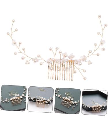 FRCOLOR Bridal Hair Comb Hair Accessories for Bridesmaid Braiding Hair Accessories Wedding Decoration Pearl Hair Clips Pearl Hair Comb Pearl Hair Combs Pearl Headpiece Resin White Handmade - Buy Online on GoSupps.com