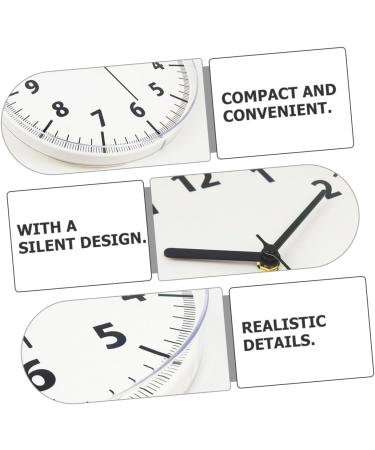 Nordic Noiseless Hanging Clock Decorations Metal White Round White 28X28CM - Buy Online on GoSupps.com