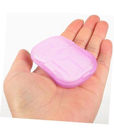 BESPORTBLE 20pieces Portable Travel Soap Sheets Convenient Hand Washing Soap Slices for Camping Outdoor and Business Trips Per Box Purple for The Go - Buy Online on GoSupps.com