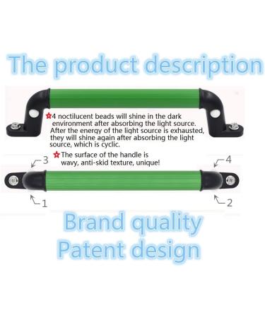 Set of 2 Luminous Green Playground Safety Handles - 13In Aluminum for Climbing Frame & Play House - Buy Online on GoSupps.com