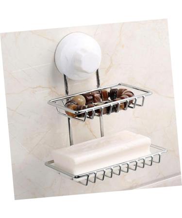 Ciieeo vacuum No punching Vacuum Suction Cup Soap dish soap dish Soap Holder soap holder Soap Box Soap Dish Holder double layer Waterproof Soap Dish Holder Soap Dish water proof - Buy Online on GoSupps.com