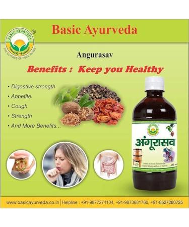 Buy Polet Angurasav Syrup 450ml - Boost Appetite Relieve Cough Enhance Digestion & Strengthen Body | Reduce Vata & Kapha | International Shipping - Buy Online on GoSupps.com