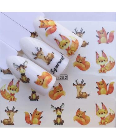 Decoration Leaf Sliders Blossom Flower Butterfly-shape Cartoon Nail Art Stickers Animal Image Flower Leaves Cute Panda(A1251) - Buy Online on GoSupps.com