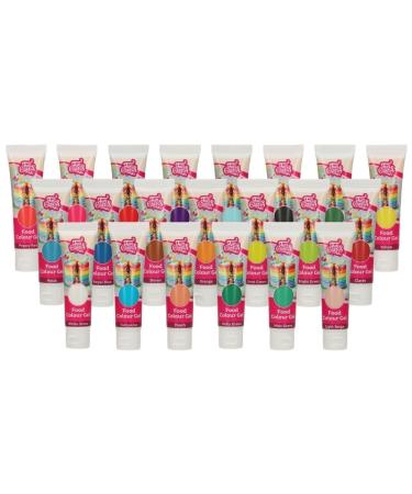 Funcakes Food Color Gel Berries - Highly Concentrated Halal Food Coloring for Dough Cream Fondant & Marzipan - 30g Gooseberry - Buy Online on GoSupps.com