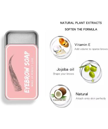 Eyebrow Soap Makeup Eyebrow Styling Soap Transparent Natural Eyebrow Wax Eyebrow Gel - Buy Online on GoSupps.com