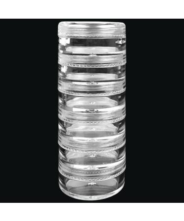 Beauticom 5G/5ML Stackable Clear Plastic Jars - 12 Pack for Cosmetics Crafts & Storage | Ideal Screw Cap Container - Buy Online on GoSupps.com