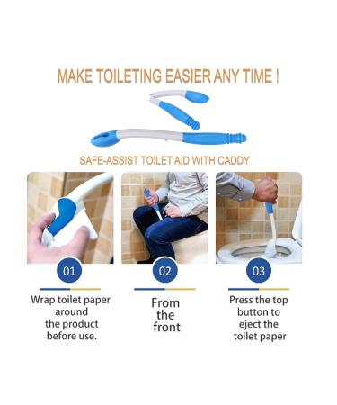 Comfort Wiping WC Aids Tools for Seniors | 41 cm Self-Wiping Toilet Paper for Restricted Mobility - Buy Online on GoSupps.com