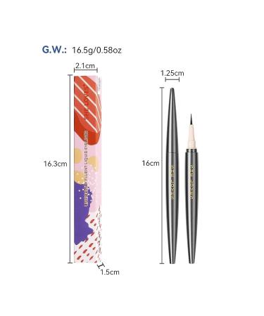 KISSIO Waterproof Liquid Eyeliner - Long Lasting, Buildable Color with Cruelty-Free Formula - 1.5 ml (05 Strawberry) - Buy Online on GoSupps.com