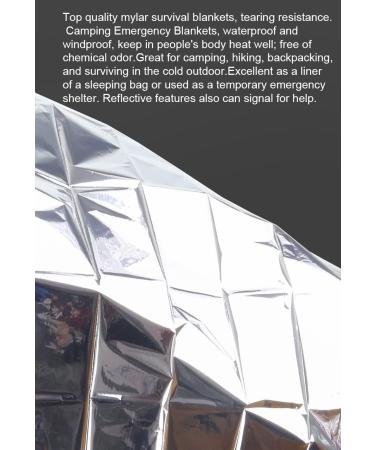 PERIEMALA Emergency Blankets - Pack of 4, Thermal Space Mylar Survival Blankets - Buy Online on GoSupps.com