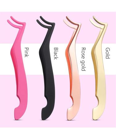 Rose Gold Hair Removal & False Eyelash Tweezers - Precision Curling & Lengthening Tool | Cosmetic Forceps - Buy Online on GoSupps.com