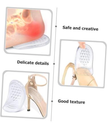 FRCOLOR 8 Pairs Self-Adhesive Gel Heel Pads - Comfortable Non-Skid Silicone Inserts for Women s High Heels - Buy Online on GoSupps.com