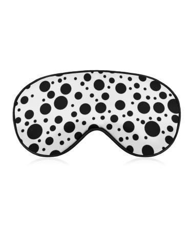 Chaotic Black Dots Sleep Mask for Women Adjustable Sleeping Eye Shades Cover with Elastic Strap
