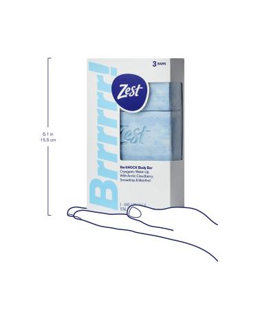 Zest Brrrrrr! Barshock Body Bar - Refreshing 5 oz Soap Bars (Set of 3) | Shop Internationally - Buy Online on GoSupps.com
