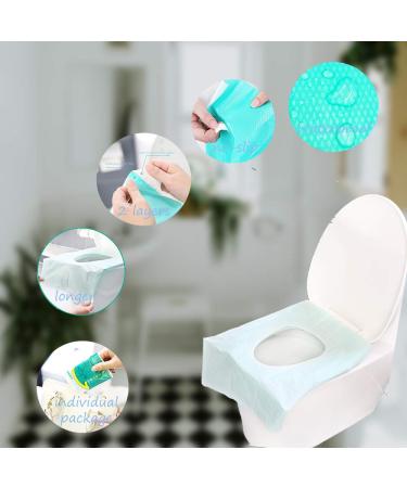 Disposable Toilet Seat Covers for Travel - 30 Pcs, Extra Large PE Film Mats for Kids and Adults - Potty Training Essential (15.8x23.6 inch) - Buy Online on GoSupps.com