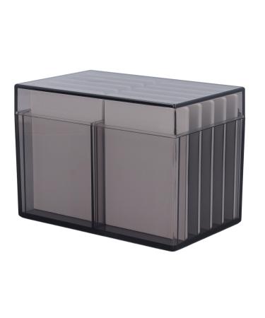 10 Layers Acrylic Eyelash Storage Box Magnetic Bottom Extension Grafting Tool with False Eyelashes Pallet Holder Water Resistant (Tea Transparent)