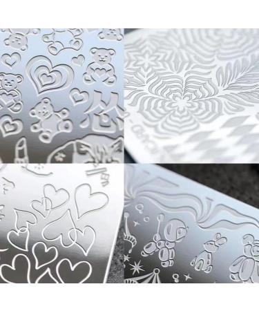 Injicard Gothic Font Nail Stamping Plate N to Z 038 + Scraper - Gothic Alphabet Designs - Buy Online on GoSupps.com