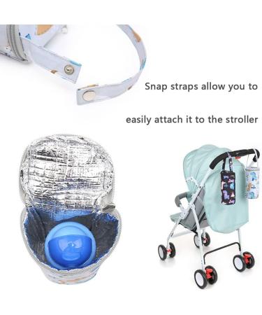 BABY BOTTLE INSULATION BAG | Hangable Cartoon Breastmilk Storage Tote | Portable Travel Milk Bottle Holder - Buy Online on GoSupps.com