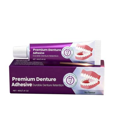 Dental Denture Sticker 40g Daily Repair Safe Denture Adhesive Cream for Total Daily Wearers Men and Women - Buy Online on GoSupps.com