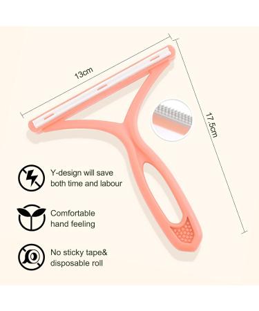 Puppbudd Animal Hair Remover Lint Roll - Reusable Lint Brush for Dog & Cat Hair - Effective Pet Hair Roller for Furniture Bedding & Couch - Eco-Friendly Green & Pink - Buy Online on GoSupps.com