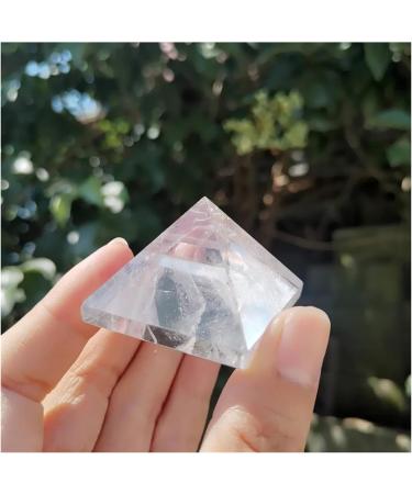 Natural Crystal Rough 40mm Natural Clear Quartz Crystal Stone Transparent Crystal Pyramid dingchi - Buy Online on GoSupps.com