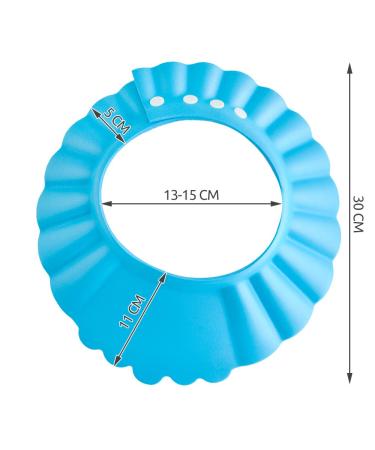 Buy ISO TRADE Blue Shower Cap for Kids - Adjustable 13-15cm Swimming Cap with Ear & Eye Protection - Universal Fit 1835 - Buy Online on GoSupps.com