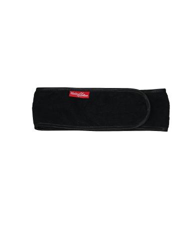 Marley Autumn Black Satin Spa Wrap Headband for Women - Adjustable & Extended Length - Buy Online on GoSupps.com